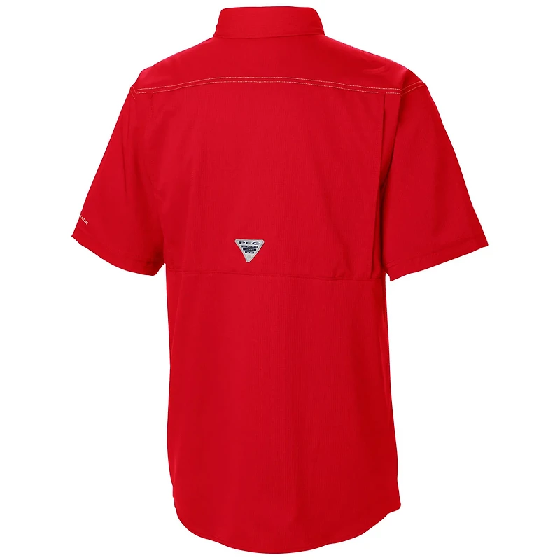 Columbia Detroit Pistons Omni-Wick Low Drag Offshore Button-Up Shirt