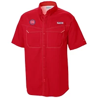 Columbia Detroit Pistons Omni-Wick Low Drag Offshore Button-Up Shirt