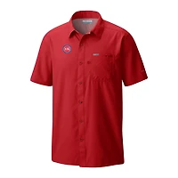 Columbia Detroit Pistons Slack Tide Camp Button-Up Shirt