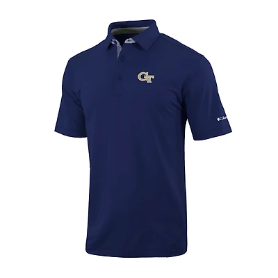 Columbia Georgia Tech Jackets Omni-Wick Even Lie Polo