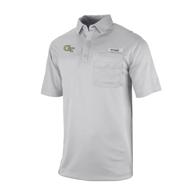 Columbia Georgia Tech Yellow Jackets Omni-Wick Flycaster Pocket Polo