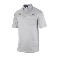 Columbia Georgia Tech Yellow Jackets Omni-Wick Flycaster Pocket Polo