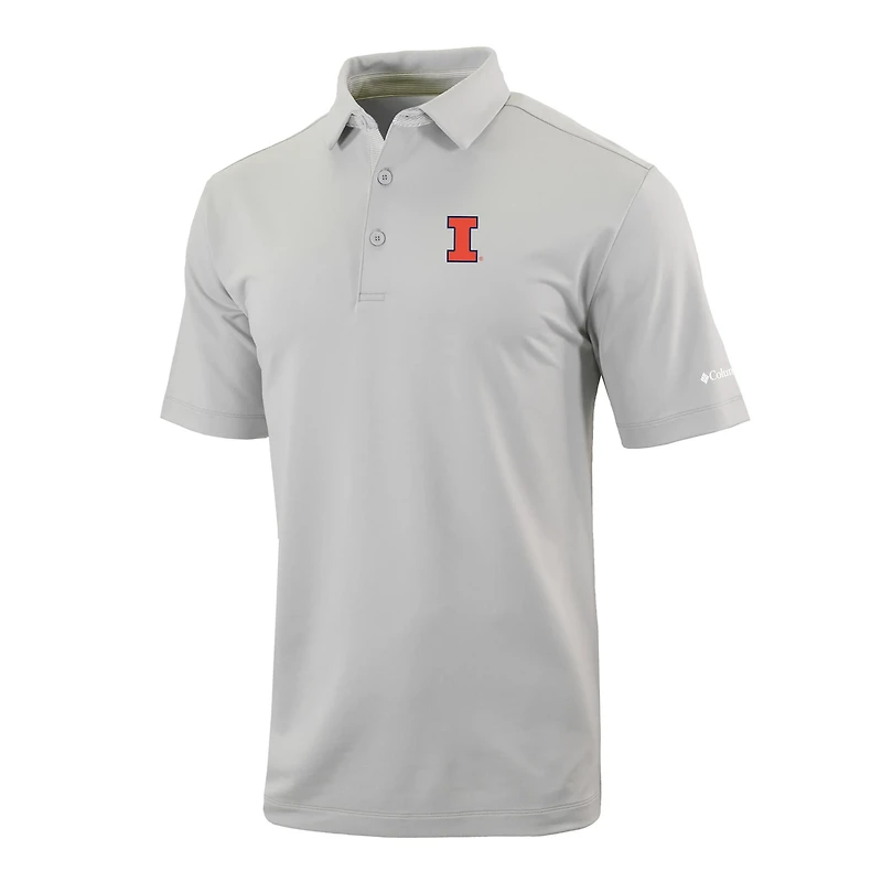 Columbia Illinois Fighting Illini Omni-Wick Even Lie Polo