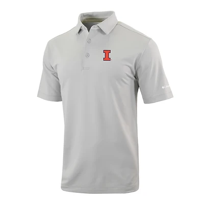Columbia Illinois Fighting Illini Omni-Wick Even Lie Polo