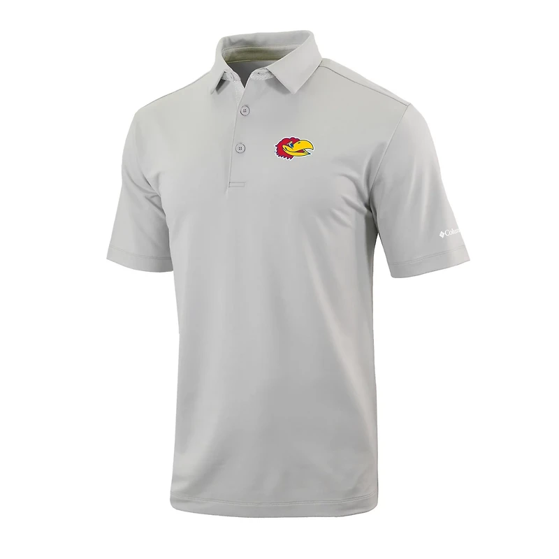 Columbia Kansas Jayhawks Omni-Wick Even Lie Polo