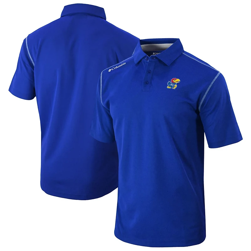 Columbia Kansas Jayhawks Omni-Wick Shotgun Polo