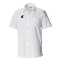 Columbia Kansas Jayhawks Slack Tide Omni-Wick Button-Up Camp Shirt