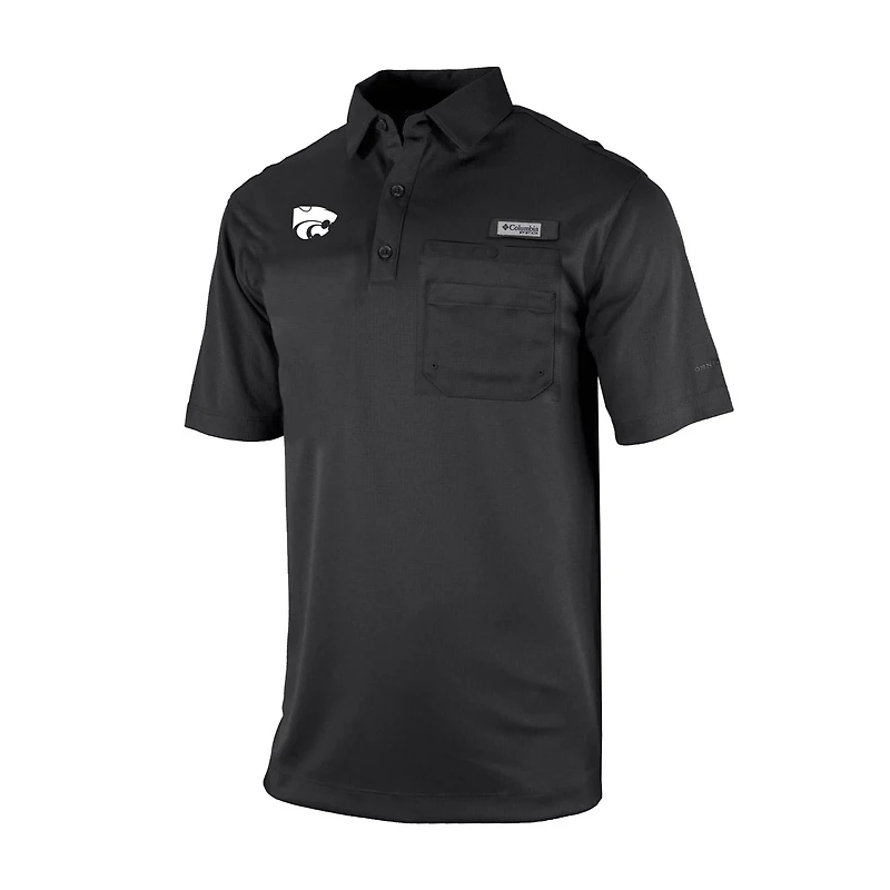 Columbia Kansas State Wildcats Omni-Wick Flycaster Pocket Polo