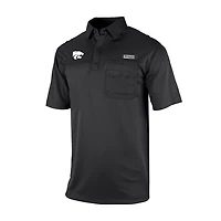 Columbia Kansas State Wildcats Omni-Wick Flycaster Pocket Polo