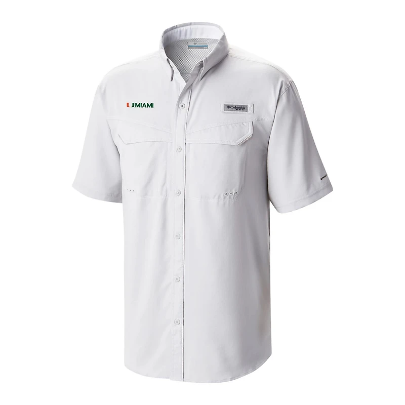 Columbia Miami Hurricanes Low Drag Offshore Omni-Wick Button-Up Shirt