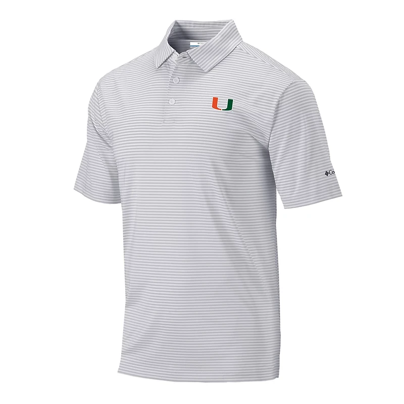 Columbia Miami Hurricanes Omni-Wick Club Invite Polo