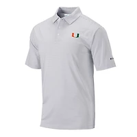 Columbia Miami Hurricanes Omni-Wick Club Invite Polo
