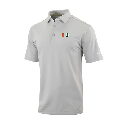 Columbia Miami Hurricanes Omni-Wick Even Lie Polo