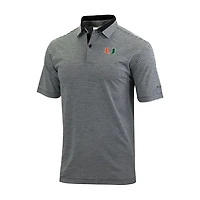 Columbia Miami Hurricanes Omni-Wick Golden Hills Polo