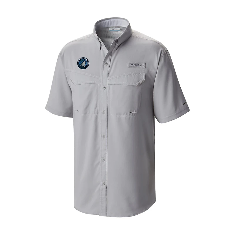 Columbia Minnesota Timberwolves Omni-Wick Low Drag Offshore Button-Up Shirt