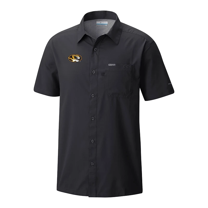 Columbia Missouri Tigers Slack Tide Omni-Wick Button-Up Camp Shirt