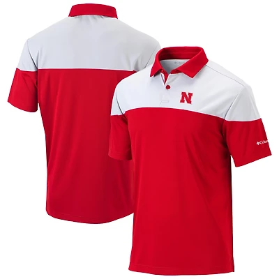 Columbia Nebraska Huskers Best Ball Omni-Wick Polo