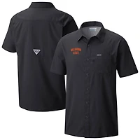 Columbia Oklahoma State Cowboys Slack Tide Omni-Wick Button-Up Camp Shirt