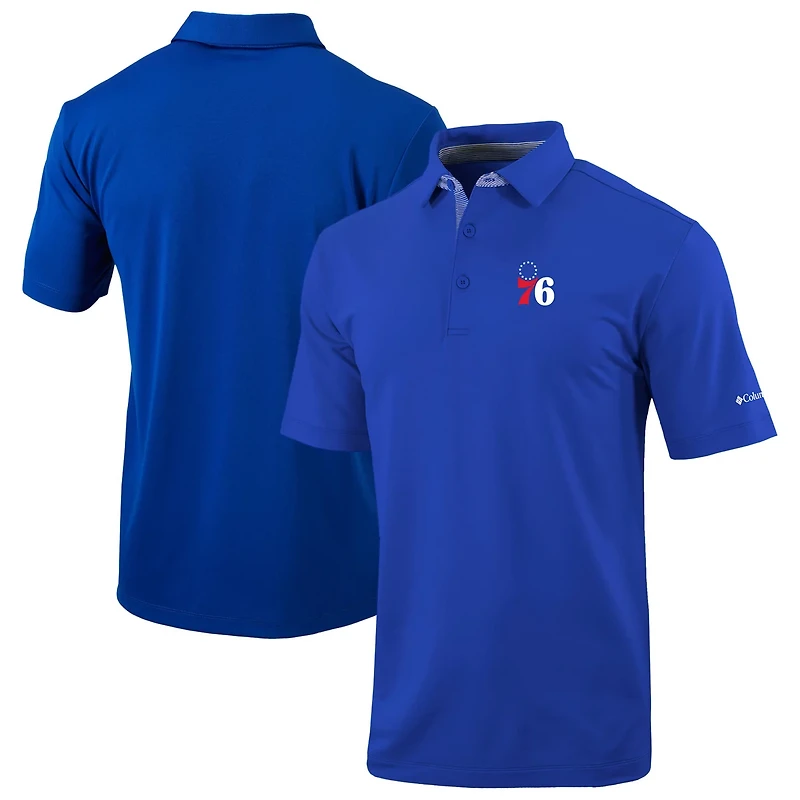 Columbia Philadelphia 76ers Omni-Wick Even Lie Polo