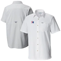 Columbia Philadelphia 76ers Slack Tide Camp Button-Up Shirt