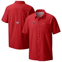 Columbia Texas Tech Raiders Slack Tide Omni-Wick Button-Up Camp Shirt