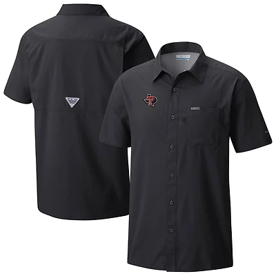 Columbia Texas Tech Raiders Slack Tide Omni-Wick Button-Up Camp Shirt