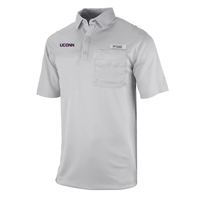 Columbia UConn Huskies Omni-Wick Flycaster Pocket Polo