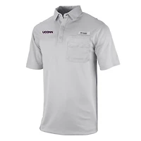 Columbia UConn Huskies Omni-Wick Flycaster Pocket Polo