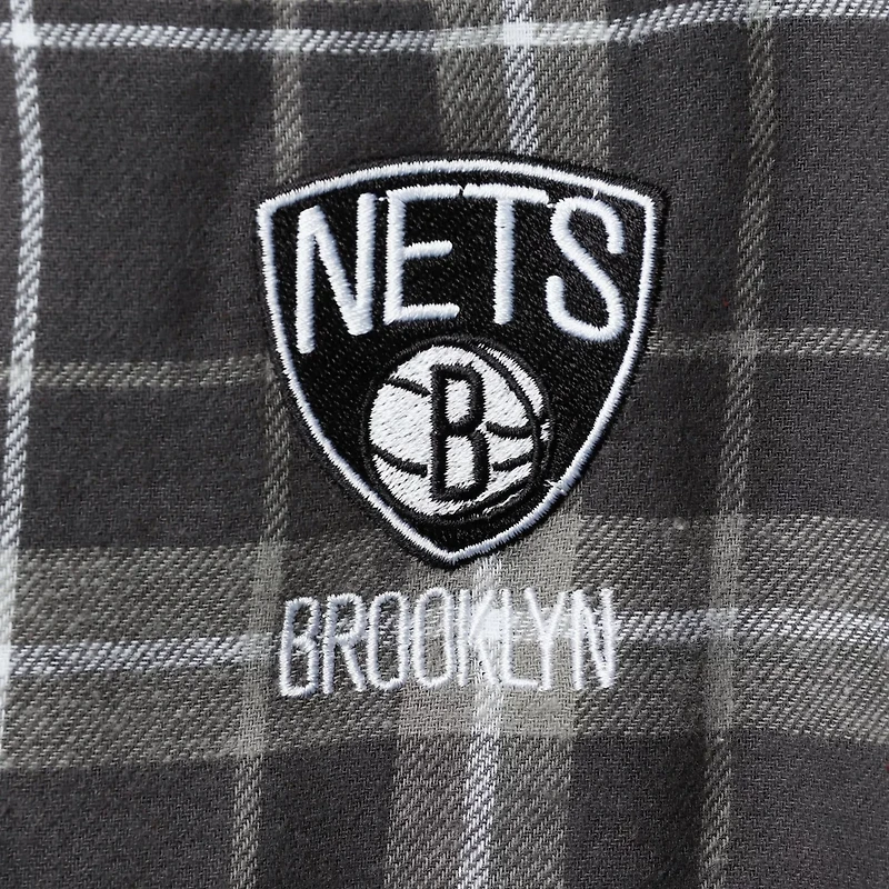 Concepts Sport /Gray Brooklyn Nets Ultimate Plaid Flannel Pajama Pants