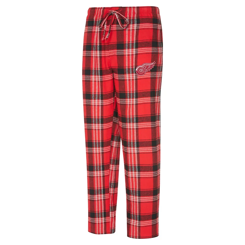Concepts Sport Black Detroit Wings Region Flannel Sleep Pants