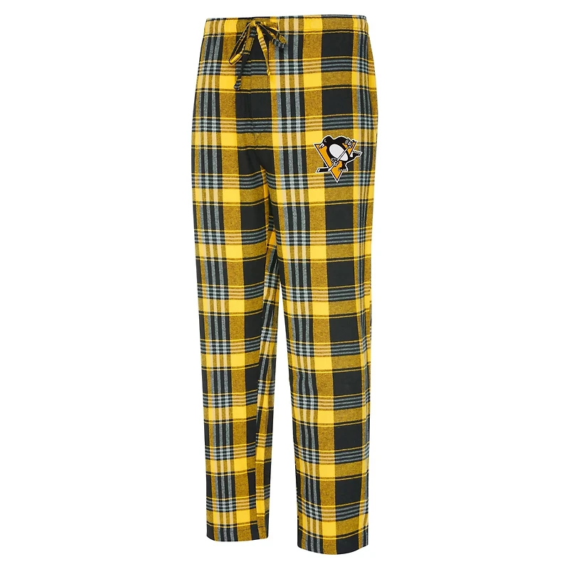 Concepts Sport Black Pittsburgh Penguins Region Flannel Sleep Pants
