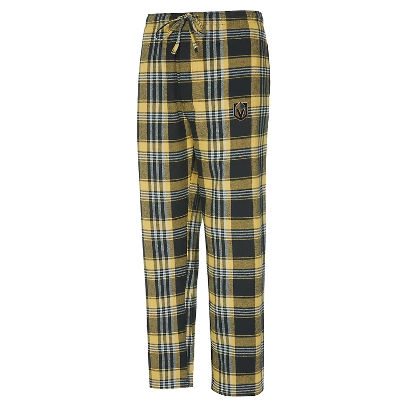 Concepts Sport Black Vegas en Knights Region Flannel Sleep Pants