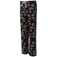 Concepts Sport Boston Bruins Zest Allover Print Knit Pants