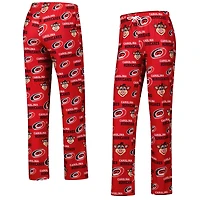 Concepts Sport Carolina Hurricanes Zest Allover Print Knit Pants