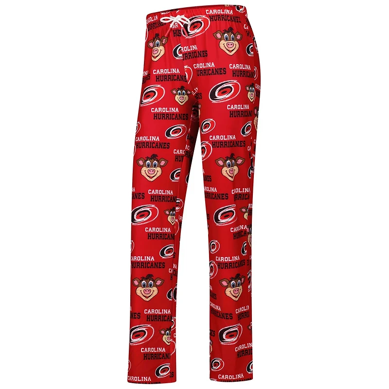 Concepts Sport Carolina Hurricanes Zest Allover Print Knit Pants