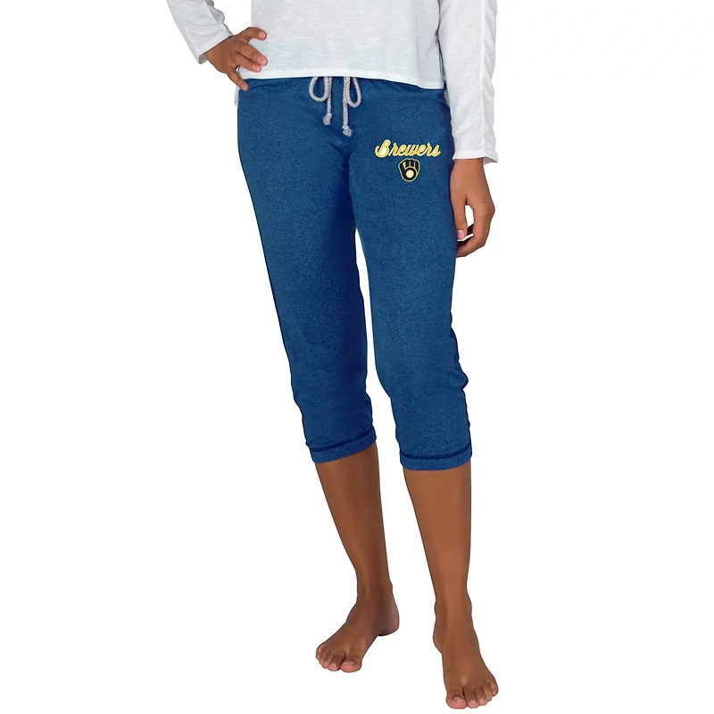 Concepts Sport Milwaukee Brewers Quest Knit Capri Pants