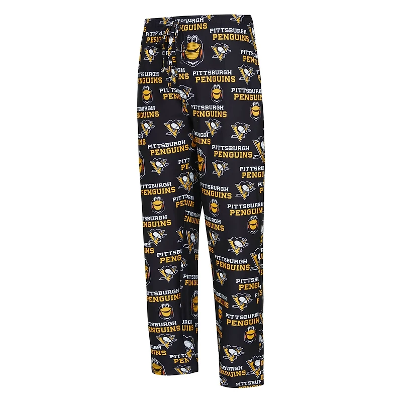 Concepts Sport Pittsburgh Penguins All Over Print Knit Pants