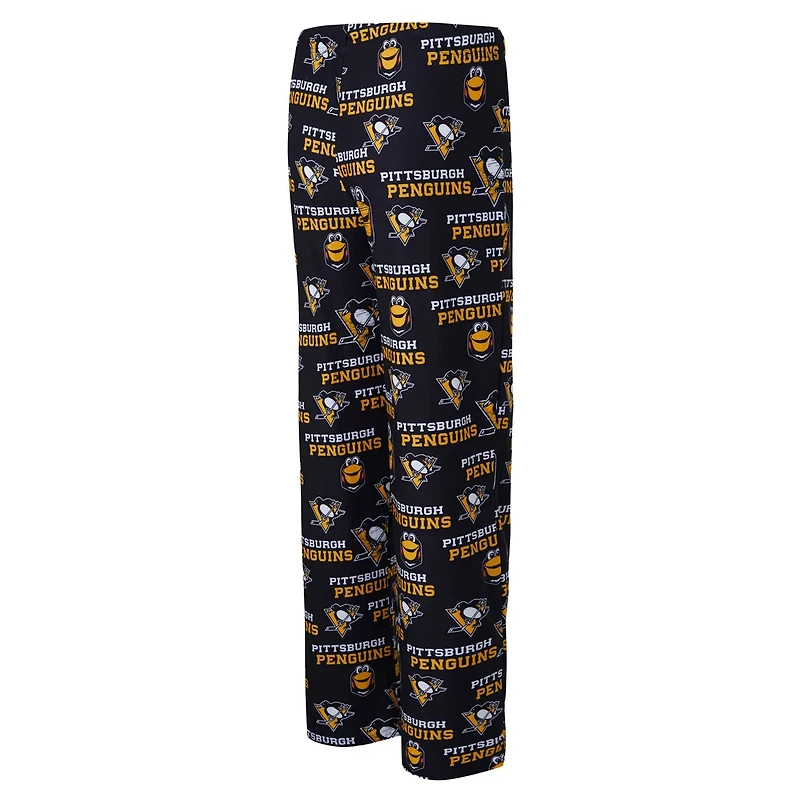 Concepts Sport Pittsburgh Penguins Zest Allover Print Knit Pants