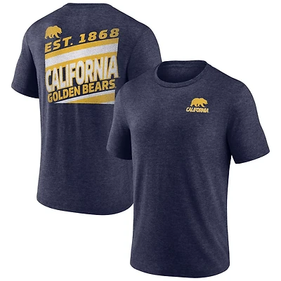 Fanatics Heather Cal Bears Ideal Faded Tri-Blend T-Shirt