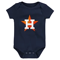 Fanatics Houston Astros Fan Pennant 3-Pack Bodysuit Set