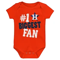Fanatics Houston Astros Fan Pennant 3-Pack Bodysuit Set