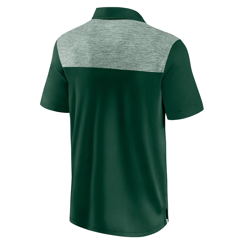 Fanatics Hunter Milwaukee Bucks Iconic Brushed Blocked Polo