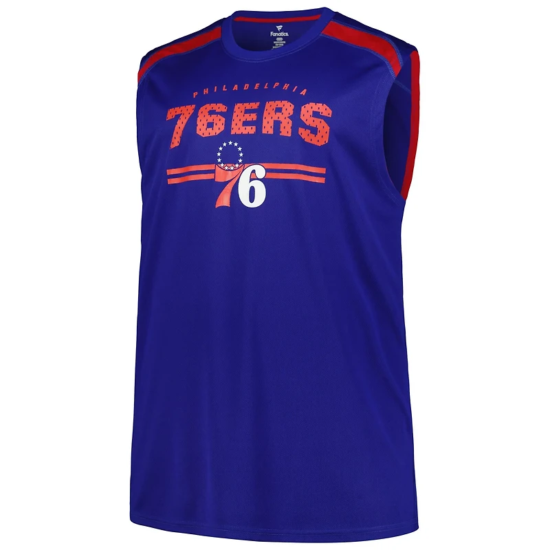 Fanatics Philadelphia 76ers Big  Tall Birdseye Muscle Tank Top