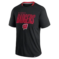 Fanatics Wisconsin Badgers Defender Fade Slant T-Shirt