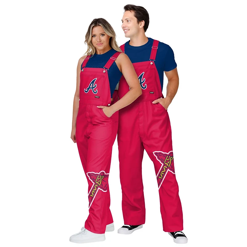 FOCO Atlanta Braves Big Logo Overalls