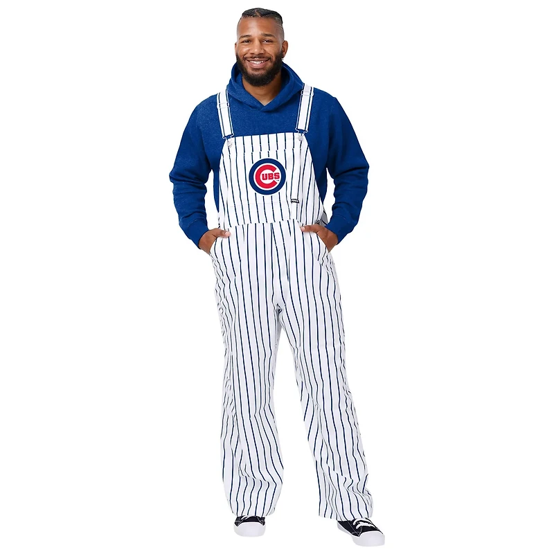 FOCO Chicago Cubs Pinstripe Bib Overalls