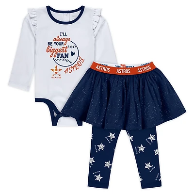 Girls Newborn  WEAR by Erin Andrews Houston Astros Three-Piece Tutu Set