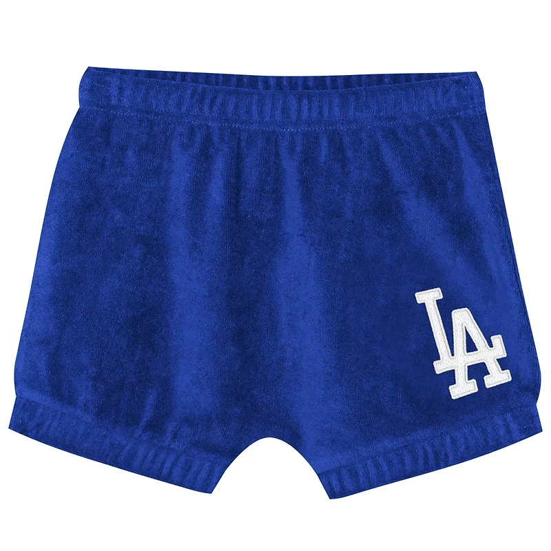 Girls Outerstuff Los Angeles Dodgers Hop Base Fashion T-Shirt Shorts Set