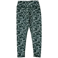 Girls Youth ZooZatz /White Michigan State Spartans Stacked Mascot Leggings