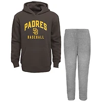 Heather Gray San Diego Padres Play by Pullover Hoodie  Pants Set